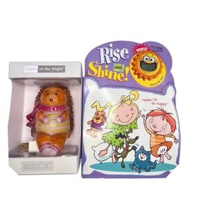 Midwest-CBK Hedgehog Night Light & Rise and Shine Musical Alarm Clock Book Set